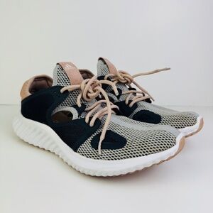 Adidas Bounce Run Lux Clima Gray Mesh Running Shoes B44962 Womens Size 9.5